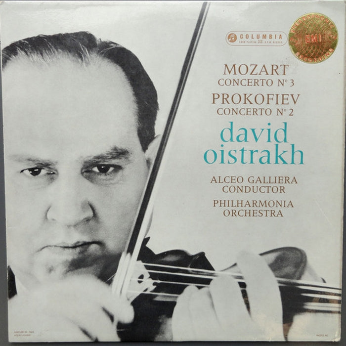 Wolfgang Amadeus Mozart, Sergei Prokofiev, Philharmonia Orchestra, Alceo Galliera, David Oistrach – Concerto No. 3 / Concerto No. 2 (LP, Vinyl Record Album)
