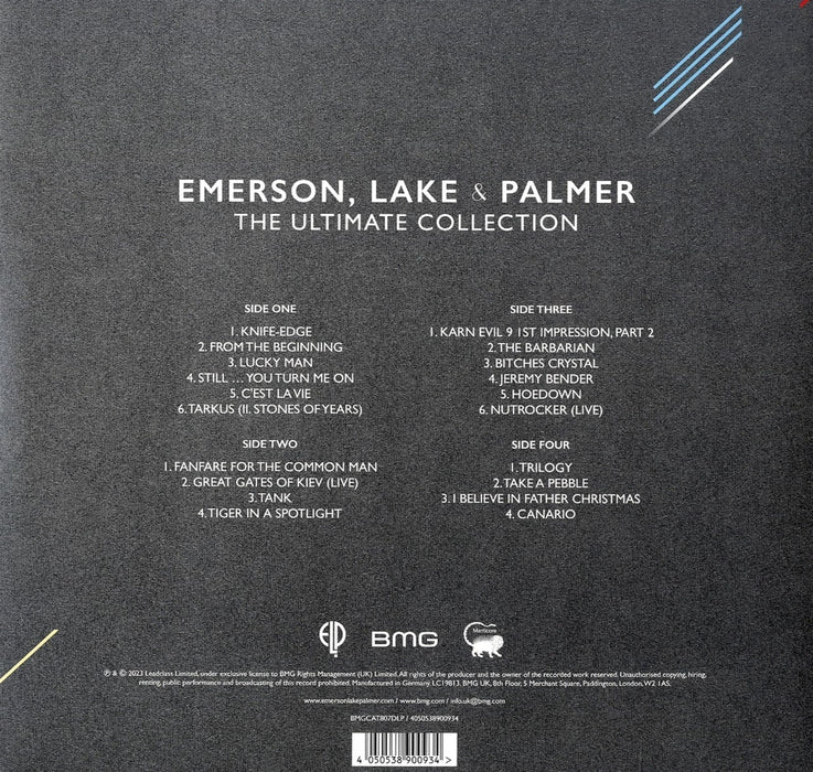 Emerson Lake & palmer – Ultimate collection (2xLP, Crystal Clear Vinyl) LP vinyl record, image 3 of 3