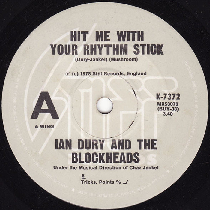 Ian Dury And The Blockheads – Hit Me With Your Rhythm Stick (LP, Vinyl Record Album)