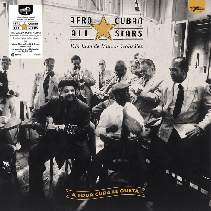 Afro-Cuban All Stars – A Toda Cuba Le Gusta (2xLP, 30th Anniversary, White, Blue & Red Inkplosion) LP vinyl record, image 1 of 2