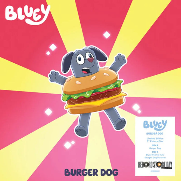 Joff Bush, The Bluey Music Team – Burger Dog 7" vinyl record