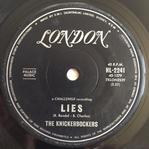 The Knickerbockers – Lies (LP, Vinyl Record Album)