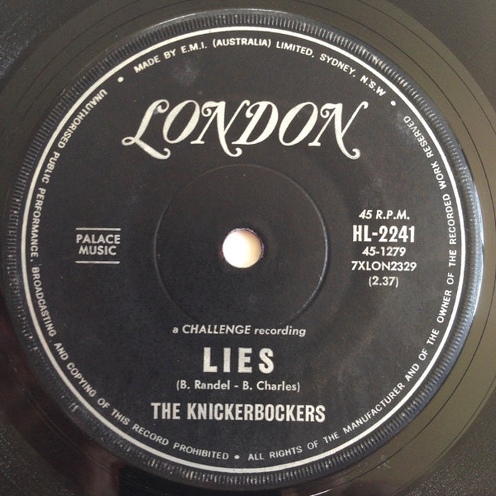 The Knickerbockers – Lies (LP, Vinyl Record Album)