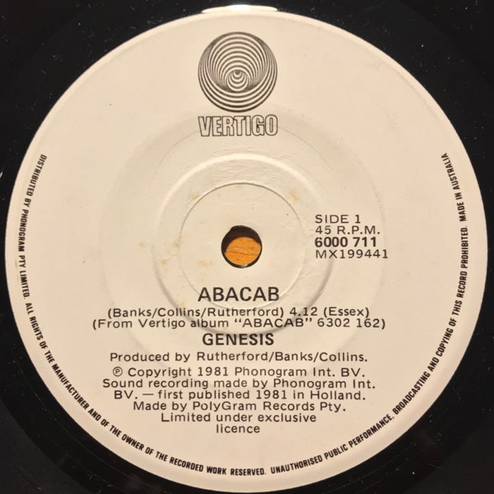 Genesis – Abacab (LP, Vinyl Record Album)