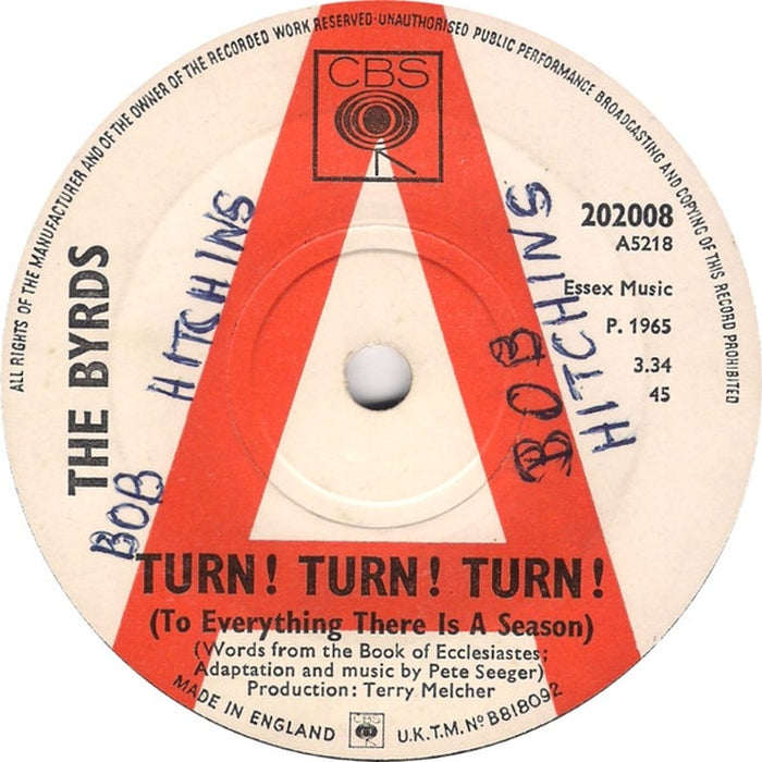 The Byrds – Turn! Turn! Turn! (To Everything There Is A Season) (LP, Vinyl Record Album)