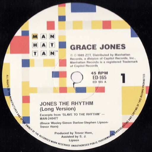 Grace Jones – Jones The Rhythm (LP, Vinyl Record Album)