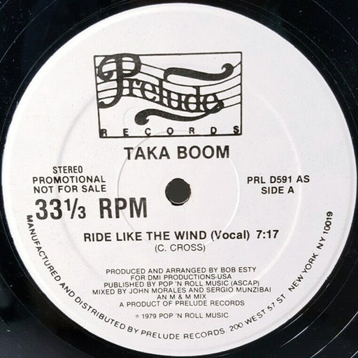 Taka Boom – Ride Like The Wind (LP, Vinyl Record Album)