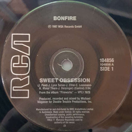 Sweet Obsession – Bonfire (LP, Vinyl Record Album)