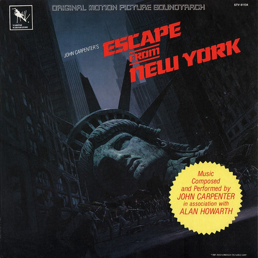 John Carpenter, Alan Howarth – Escape From New York (Original Motion Picture Soundtrack) (LP, Vinyl Record Album)