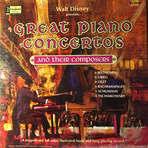 Symphonie-Orchester Graunke – Walt Disney Presents Great Piano Concertos And Their Composers (LP, Vinyl Record Album)