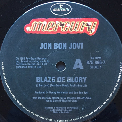 Jon Bon Jovi – Blaze Of Glory (LP, Vinyl Record Album)