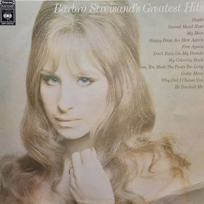 Barbra Streisand – Barbra Streisand's Greatest Hits (LP, Vinyl Record Album)