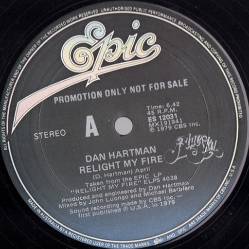 Dan Hartman – Relight My Fire (LP, Vinyl Record Album)