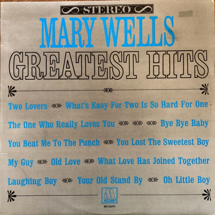 Mary Wells – Greatest Hits (LP, Vinyl Record Album)