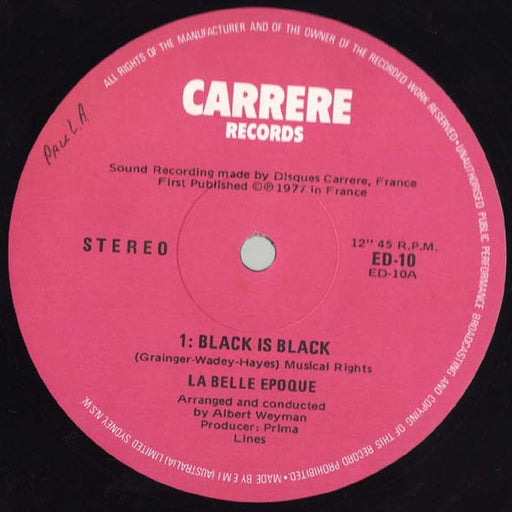 Belle Epoque – Black Is Black (LP, Vinyl Record Album)