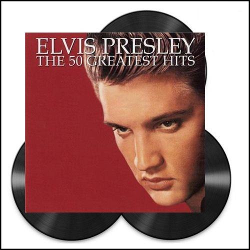 Elvis Presley – The 50 Greatest Hits (3xLP) LP vinyl record, image 3 of 3