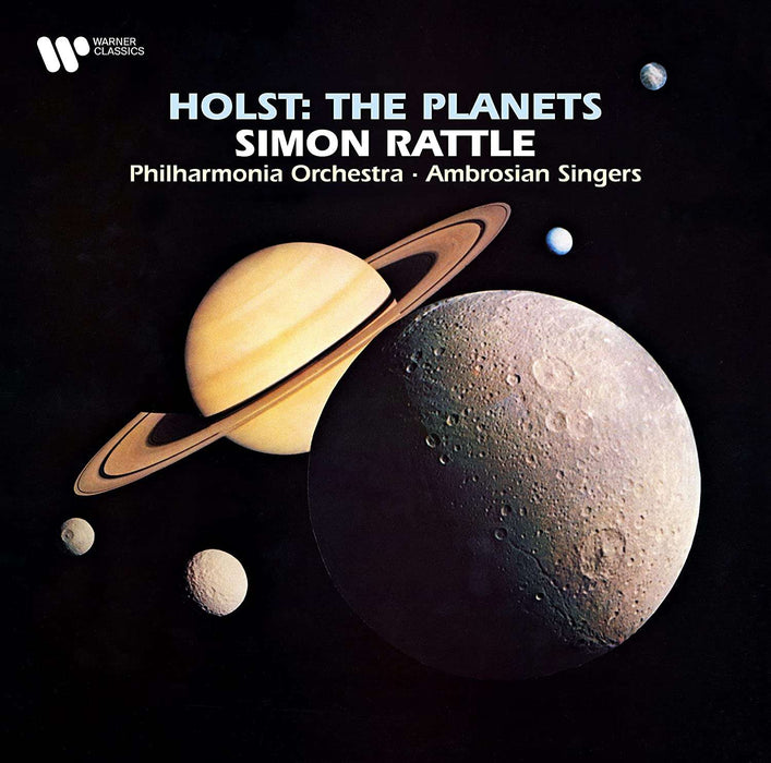 Gustav Holst, Sir Simon Rattle, Philharmonia Orchestra, The Ambrosian Singers – The Planets LP vinyl record, image 1 of 2