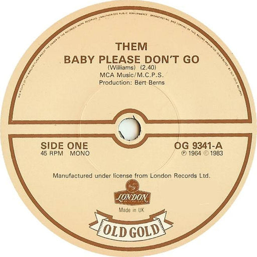 Them – Baby Please Don't Go (LP, Vinyl Record Album)