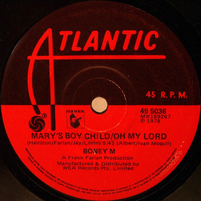 Boney M. – Mary's Boy Child/Oh My Lord (LP, Vinyl Record Album)
