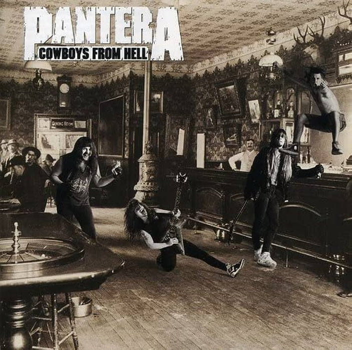 Pantera – Cowboys From Hell (Marbled white and whiskey brown vinyl) LP vinyl record, image 1 of 2