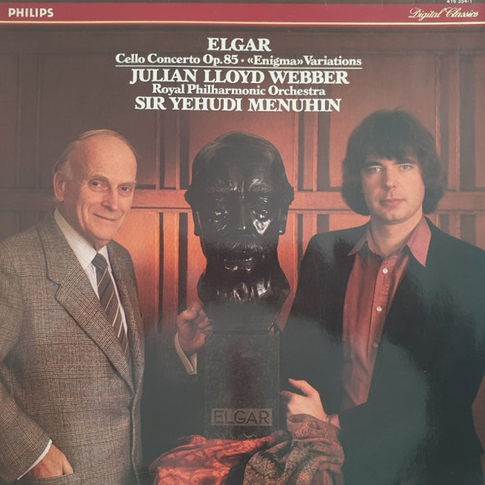 Sir Edward Elgar, Julian Lloyd Webber, Royal Philharmonic Orchestra, Yehudi Menuhin – Cello Concerto Op. 85 • "Enigma" Variations (LP, Vinyl Record Album)