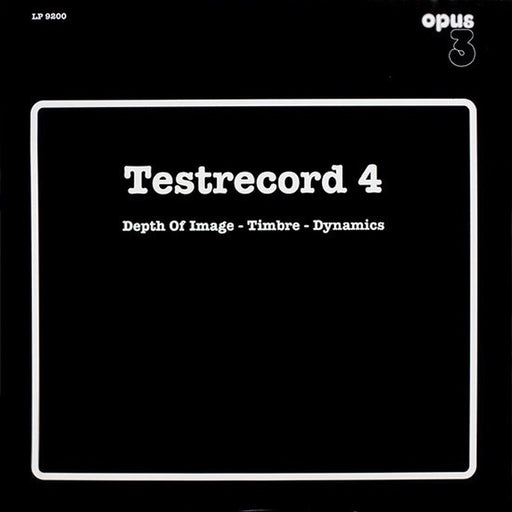 Various – Testrecord 4 (Depth Of Image, Timbre, Dynamics) (LP, Vinyl Record Album)