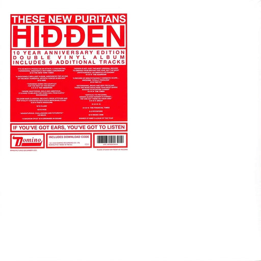 These New Puritans – Hidden [MMXX] (2xLP) (LP, Vinyl Record Album)