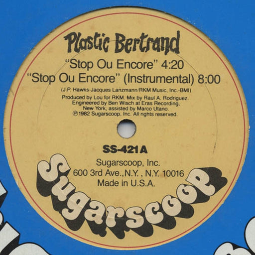Plastic Bertrand – Stop Ou Encore (LP, Vinyl Record Album)