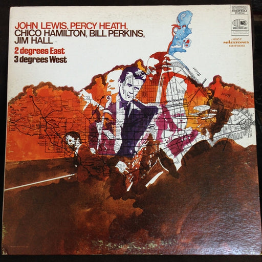 John Lewis, Percy Heath, Chico Hamilton, Bill Perkins, Jim Hall – 2 Degrees East, 3 Degrees West (LP, Vinyl Record Album)