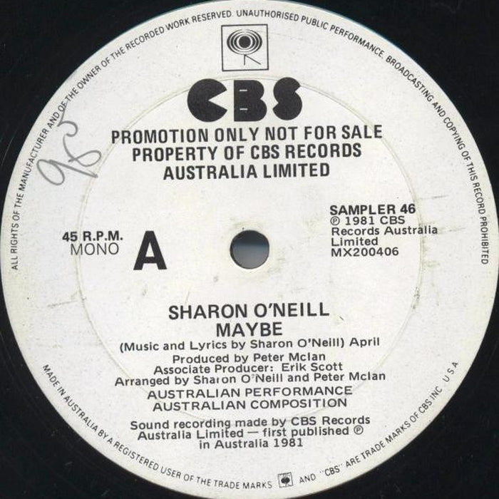 Sharon O'Neill – Maybe (LP, Vinyl Record Album)