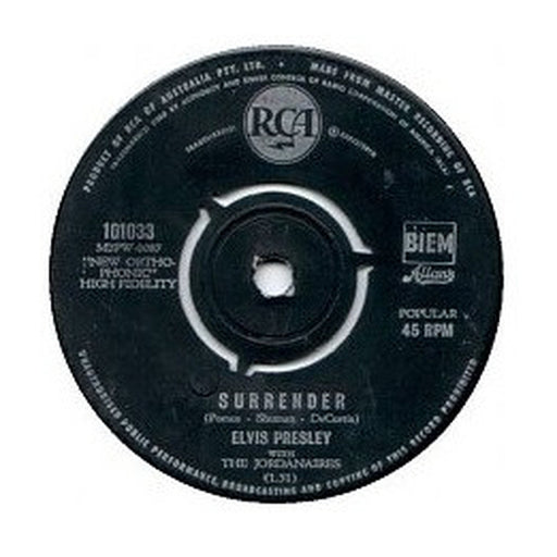 Elvis Presley, The Jordanaires – Surrender (LP, Vinyl Record Album)