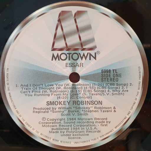 Smokey Robinson – Essar (LP, Vinyl Record Album)