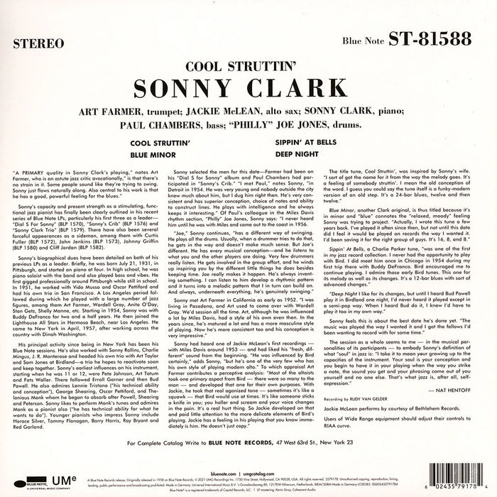 Sonny Clark – Cool Struttin' (Blue Note Classic) LP vinyl record, image 2 of 3