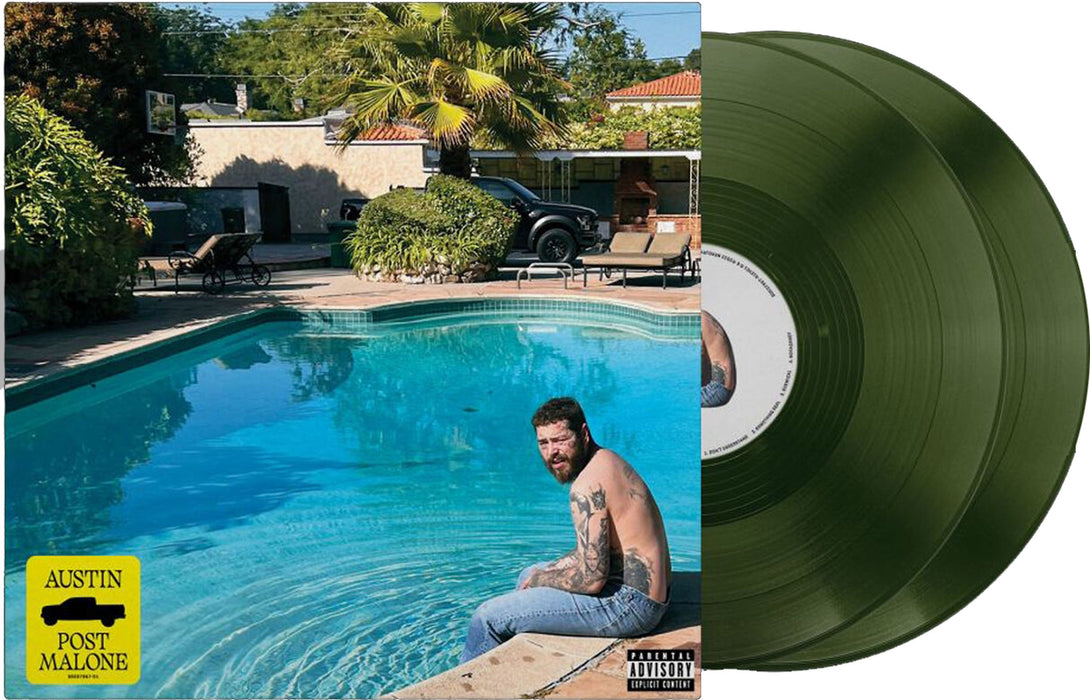 Post Malone – Austin (2xLP, Green vinyl) LP vinyl record, image 2 of 2