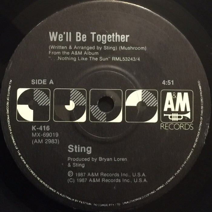 Sting – We'll Be Together (LP, Vinyl Record Album)