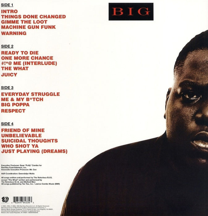 Notorious B.I.G. – Ready To Die LP vinyl record, image 2 of 2