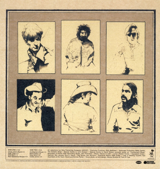 The Grateful Dead – Workingman's Dead LP vinyl record, image 2 of 2