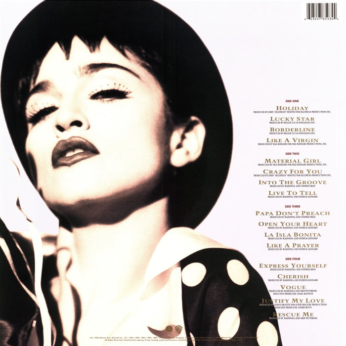 The Immaculate Collection – Madonna (2xLP) LP vinyl record, image 2 of 2