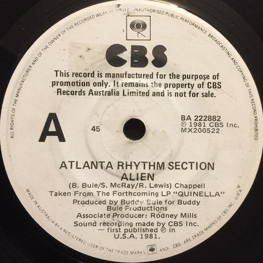 Atlanta Rhythm Section – Alien (LP, Vinyl Record Album)