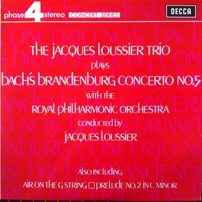 Jacques Loussier Trio, Johann Sebastian Bach, The Royal Philharmonic Orchestra, Jacques Loussier – Bach's Brandenburg Concerto No. 5 (LP, Vinyl Record Album)