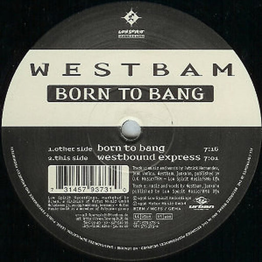 WestBam – Born To Bang (LP, Vinyl Record Album)