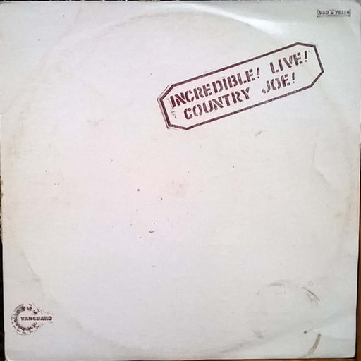 Country Joe McDonald – Incredible! Live! (LP, Vinyl Record Album)