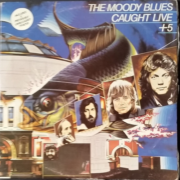 The Moody Blues – Caught Live +5 (LP, Vinyl Record Album)