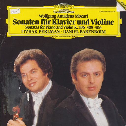 Wolfgang Amadeus Mozart, Itzhak Perlman, Daniel Barenboim – Sonaten Für Klavier Und Violine K.296•305•306 (LP, Vinyl Record Album)