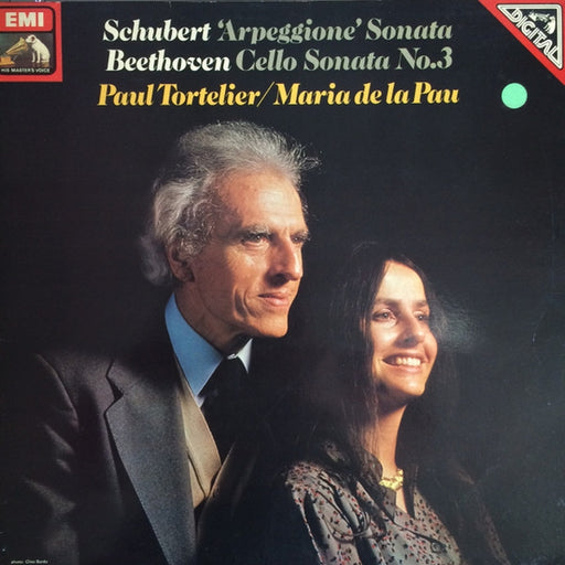Franz Schubert, Ludwig van Beethoven, Paul Tortelier, Maria De La Pau Tortelier – Sonate "Arpeggione", Cello Sonata No. 3 in A, Op. 69 (LP, Vinyl Record Album)
