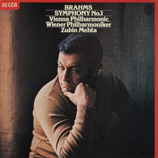 Johannes Brahms, Wiener Philharmoniker, Wiener Philharmoniker, Zubin Mehta – Symphony No.1 (LP, Vinyl Record Album)