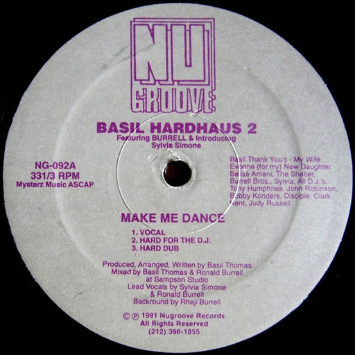 Basil Hardhaus – Make Me Dance (LP, Vinyl Record Album)