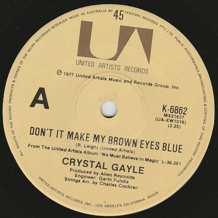 Crystal Gayle – Don't It Make My Brown Eyes Blue (LP, Vinyl Record Album)