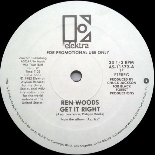 Ren Woods – Get It Right (LP, Vinyl Record Album)