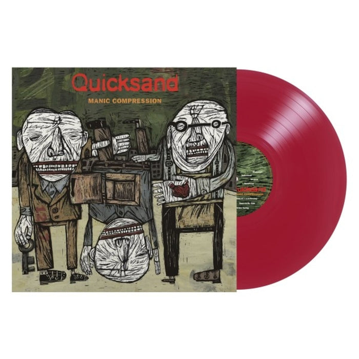 Quicksand – Manic Compression (Open Heart Red vinyl) LP vinyl record, image 2 of 2